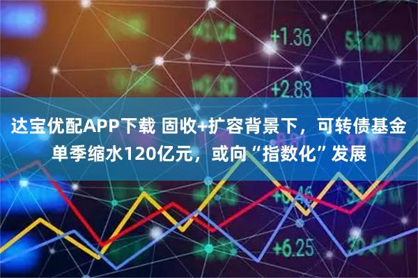 达宝优配APP下载 固收+扩容背景下，可转债基金单季缩水120亿元，或向“指数化”发展
