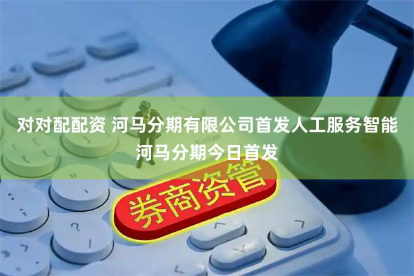 对对配配资 河马分期有限公司首发人工服务智能河马分期今日首发